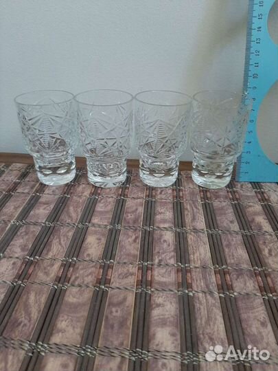 Стопки хрустальные 4шт