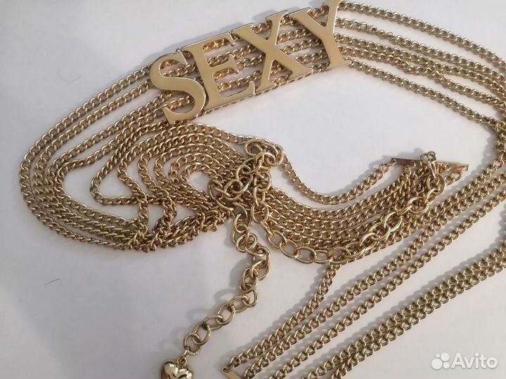 Ремень женский металлический (позолоченный)