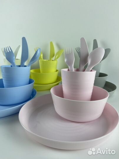 Калас посуда IKEA kalas 6 предметов новые