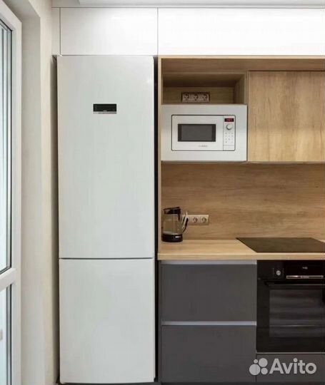 Кухонный гарнитур угловой до потолка Т754