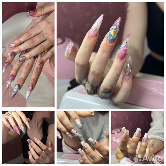 Наращивание crazy ногтей Москва
