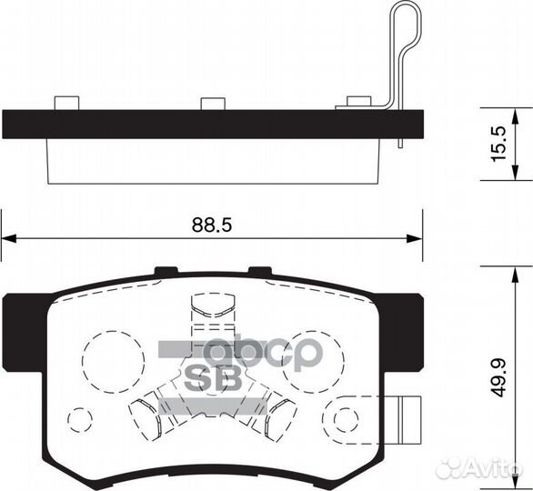 Колодки тормозные дисковые Honda CR-V/FR-V 1.7i