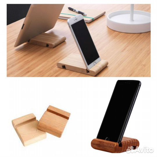 Подставка для телефона из дерева