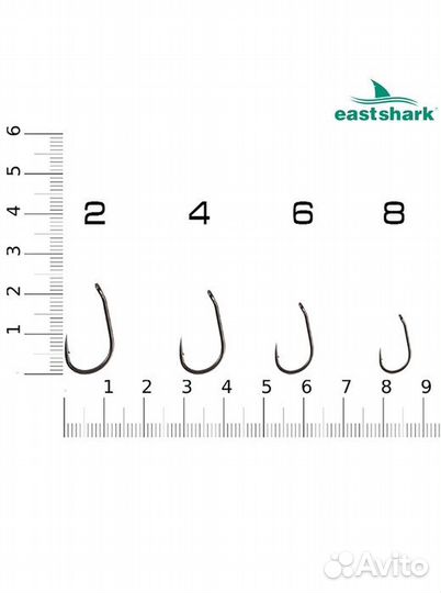 Крючки карповые тефлон EastShark