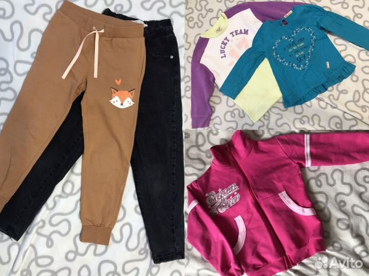Детские вещи пакетом на девочку 110р - 116р