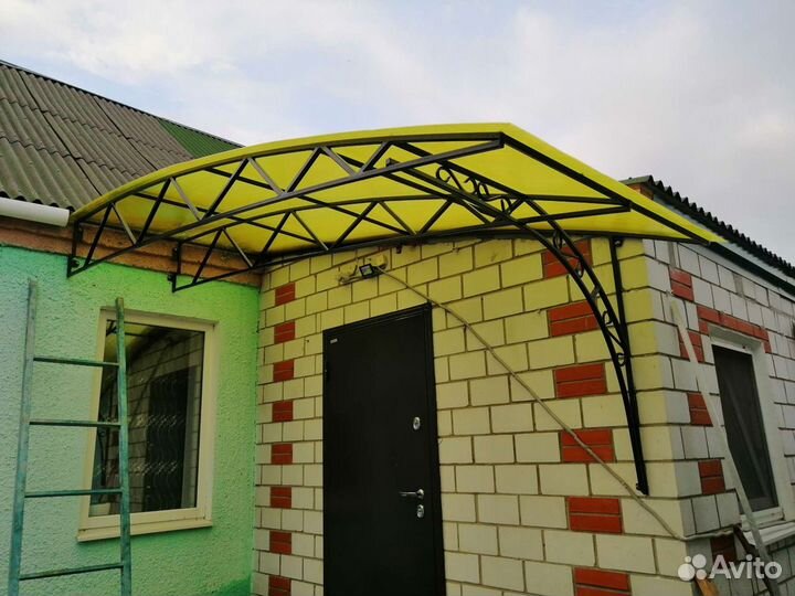 Сварочные работы,навес,сварщик