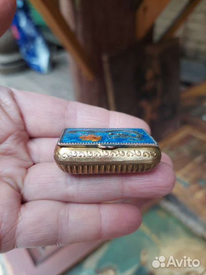Таблетница, эмаль, позолота