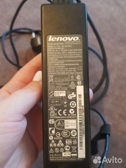 Зарядное устройство для ноутбука lenovo