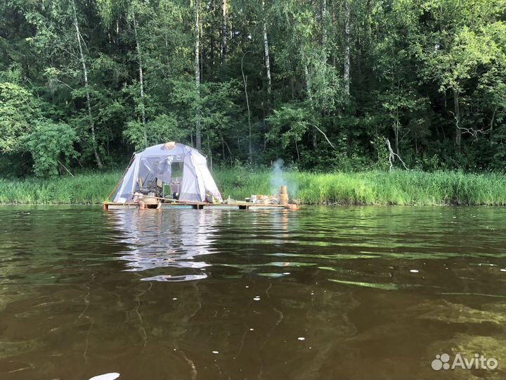 Сплав на плоту. Выходные на природе
