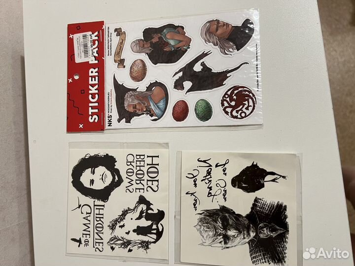 Наклейки игра престолов