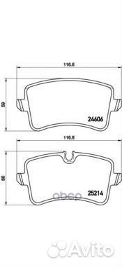 К-т дисков. тормоз. колодок P85117 Brembo