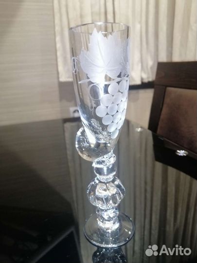 Бокал-кубок ваза хрусталь