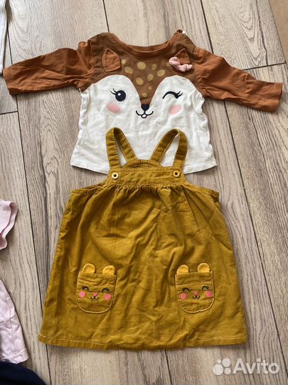 Вещи пакетом на девочку 74-80