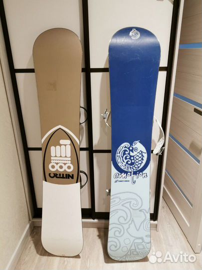 Сноуборды, ботинки, крепления