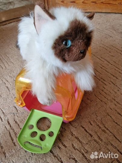 Игрушка котёнок с переноской