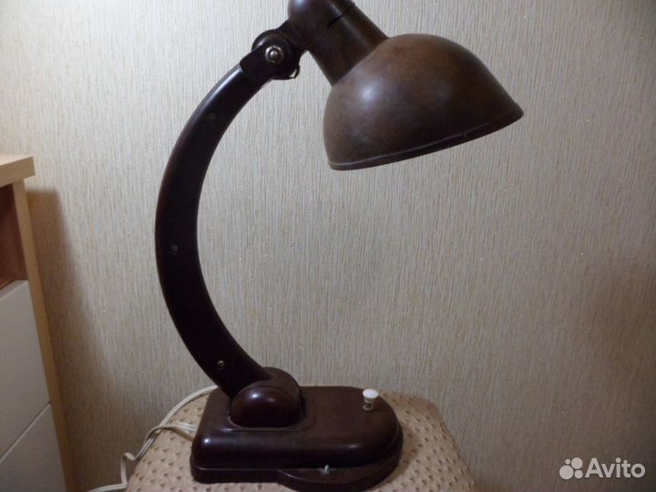 Лампа настольная карболитовая мвд СССР