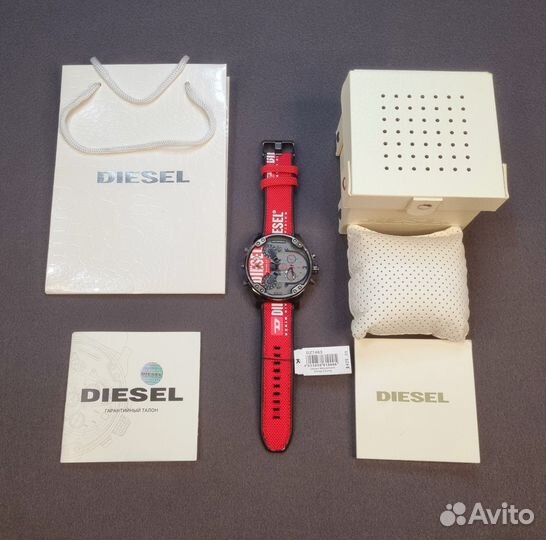 Часы Оригинальные diesel DZ7463 DZ7423 красный