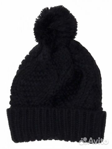 Antony Morato Шапка темно-синяя вязаная с помпоном