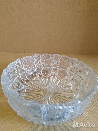 Хрустальная салатница СССР