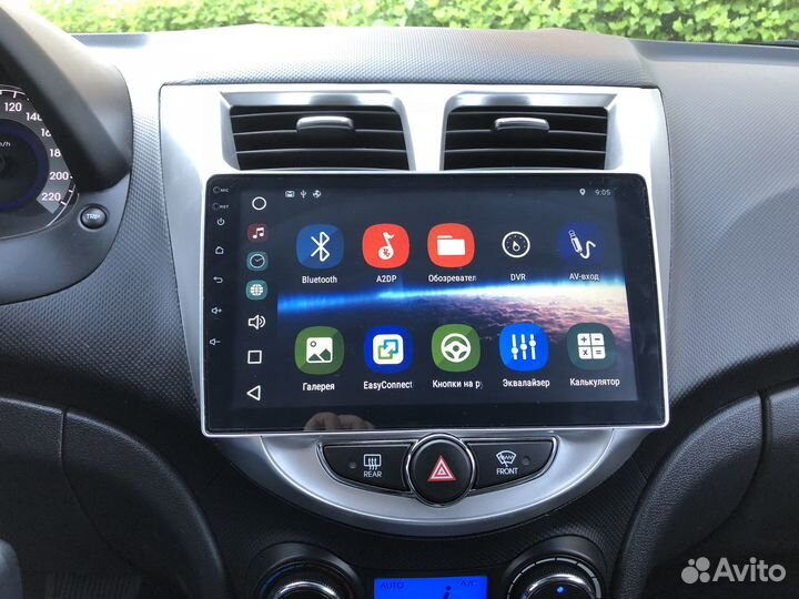Магнитола Hyundai Solaris Android IPS экран новая