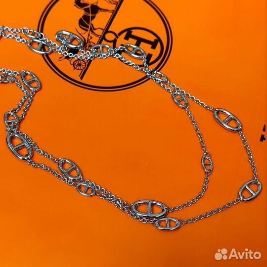 Цепь колье Hermes 150см