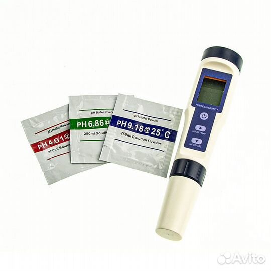 Тестер качества воды pH 5в1 (ЖК дисплей,цифровой)