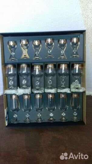 Набор бокалов Bohemia Claudia 18 шт