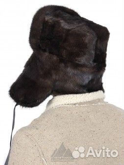 Шапка-ушанка норка