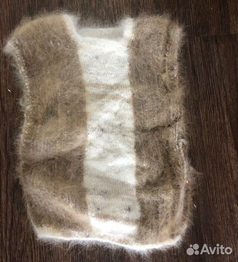 Жилетка ребенку с натуральной шерсти собак