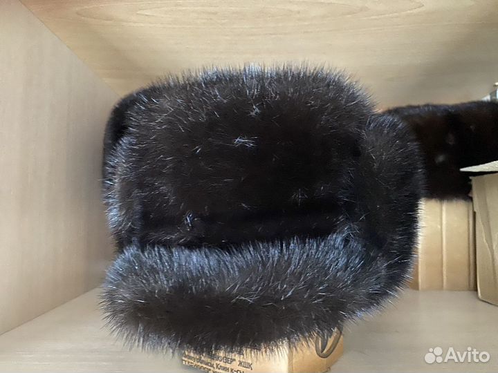 Норковая шапка мужская