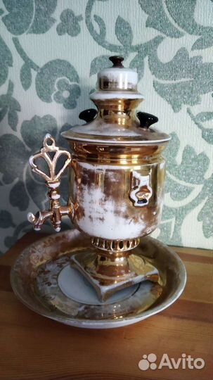 Кружка самовар фаб Кузнецов фарфор