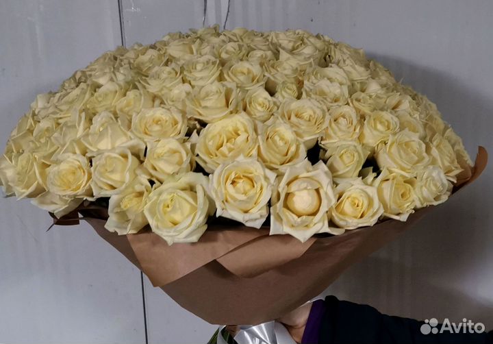 Розы с доставкой, букет роз 101