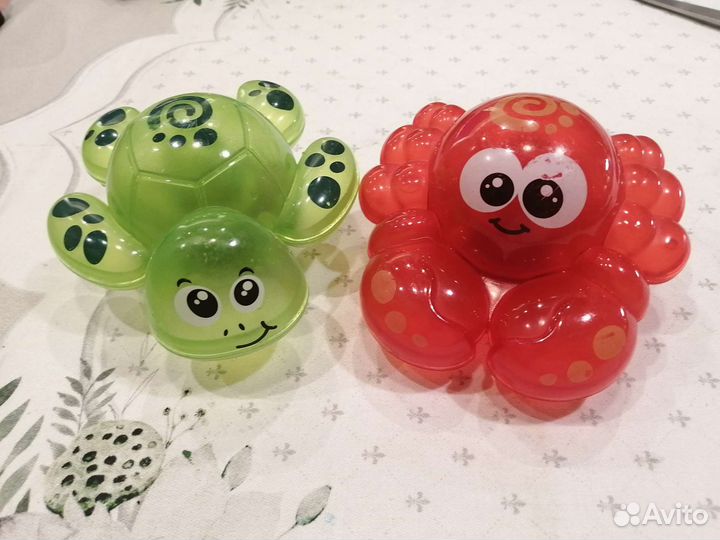 Игрушки для ванной светящиеся