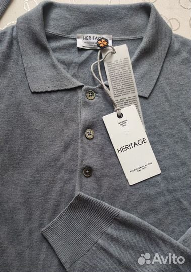 Heritage (Италия) джемпер поло шёлк кашемир 50р