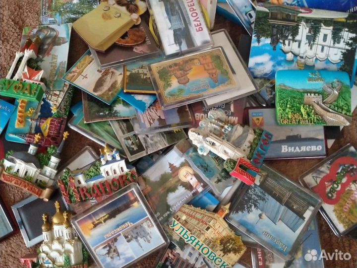 Магниты на холодильник, вышивка, CDдиски, массажер