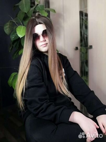 Парик омбре и блонди