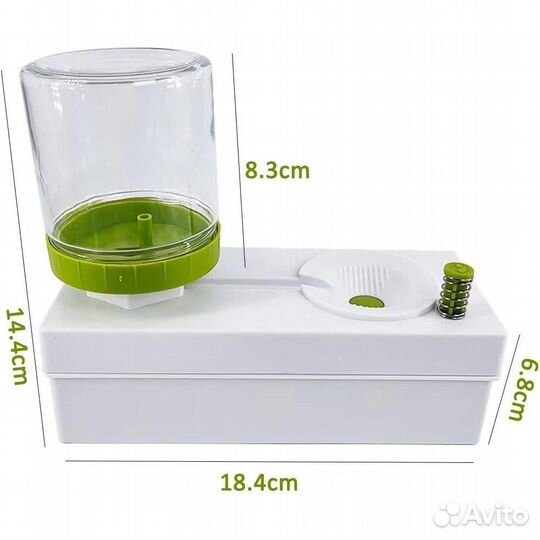 Стакан непроливайка, кистемойка с подачей воды