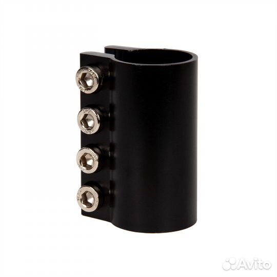 Зажим 28.6мм для самокатов, 4 болта, черный