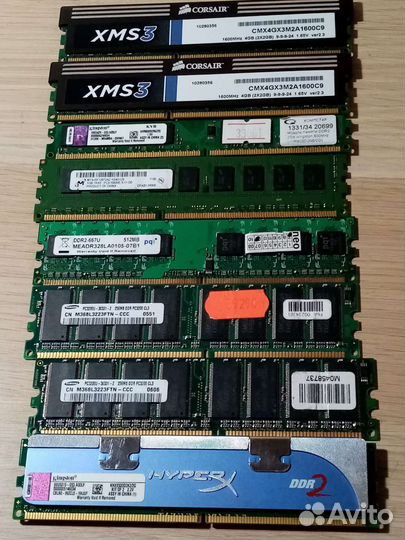 Оперативная память для пк ddr1, ddr2, ddr3, ddr4