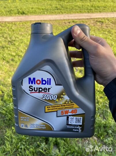 Масло моторное mobil Super 3000 5W-40 4л