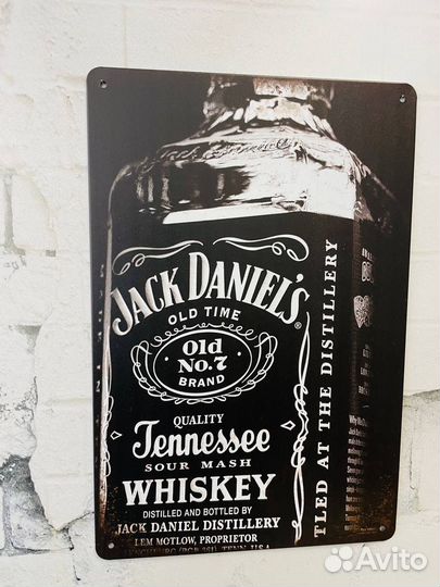 Декор на стену табличка Jack Daniels