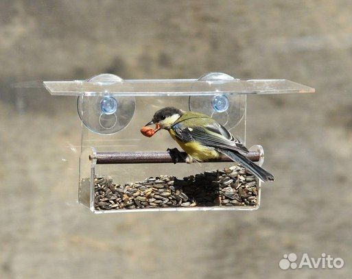 Кормушка для птиц на окно