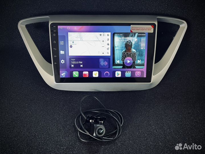Магнитола 2/32 LTE на Android для Hyundai Solaris