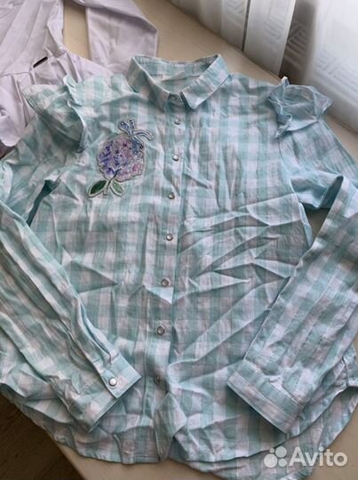 Блузка белая для девочек