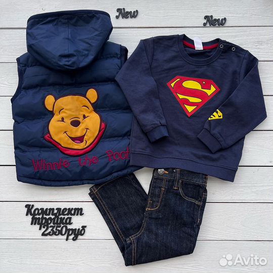 Комплект 92 размер джинсовка комбинезон дижнсы