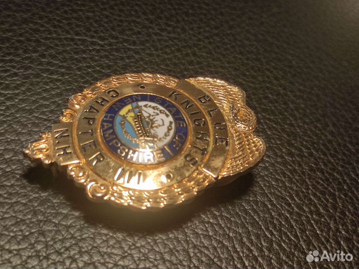 Знак полиции США Blue Knigts Союз Мотоциклистов