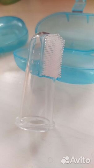 Напальчник силикон зубная щетка прорезыватель