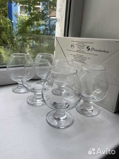 Бокалы для коньяка и бренди kadeh 6 штук