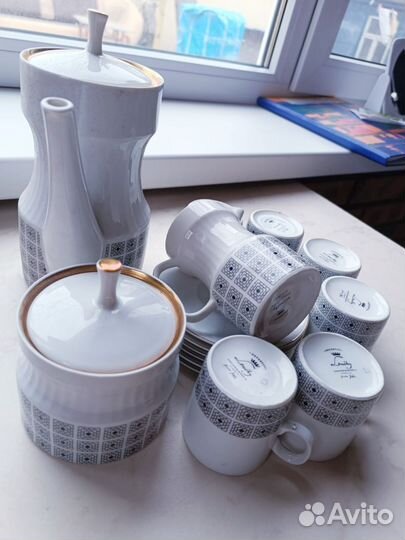 Кофейный сервиз нефртити Louchy, Чехословакия