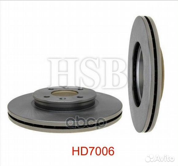 Диск тормозной пердний HD7006 HSB